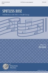 Spotless Rose SATB choral sheet music cover